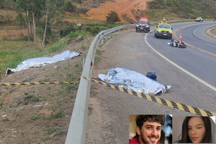 Casal morre após grave acidente de moto na BR-116; causas serão apuradas