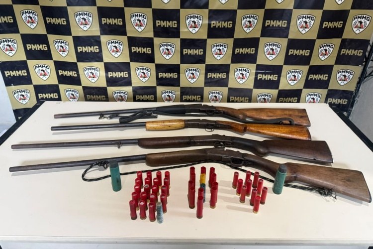 Homem é preso por posse ilegal de armas após denúncia de caça irregular na zona rural