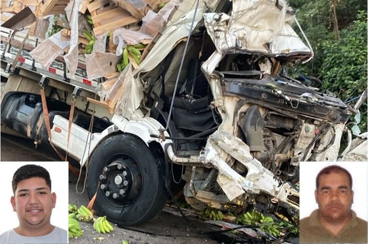 Colisão frontal entre ônibus e caminhão deixa dois mortos e 15 feridos na BR-116